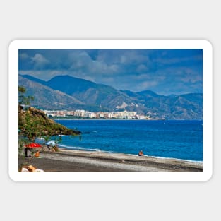 Penoncillo Beach Torrox Costa Nerja Spain Sticker